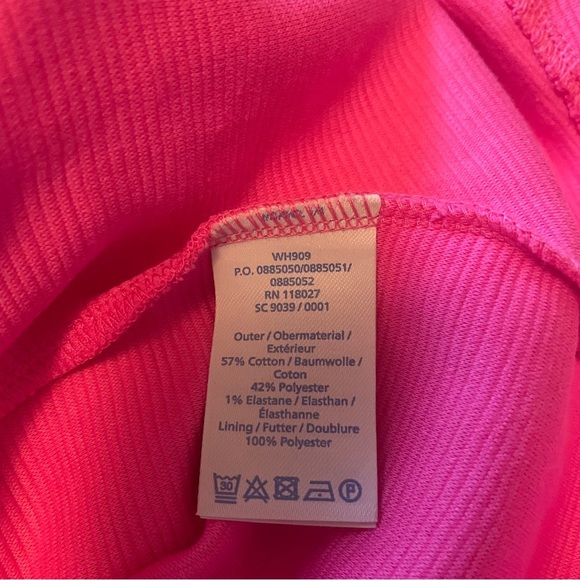 Boden Fit & Flare Pink Dress-Ribbed Fabric- ZipClosure-Pleated Skirt-UK14/US 10 - Picture 10 of 10